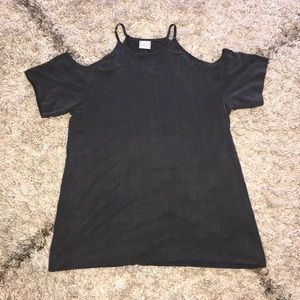 Zara super soft T-shirt with shoulder cutouts